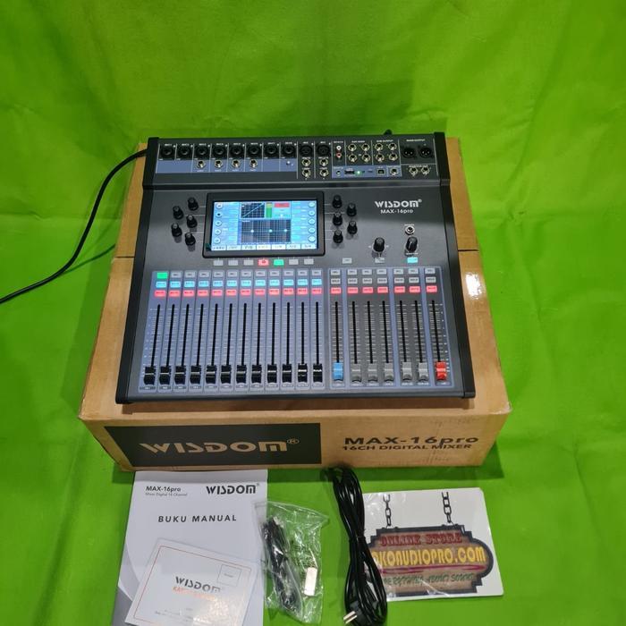 Wisdom Max-16 Pro 16-Channel Mixer Wisdom Max16Pro Original Wisdom Max-16Pro Mixer Audio Co