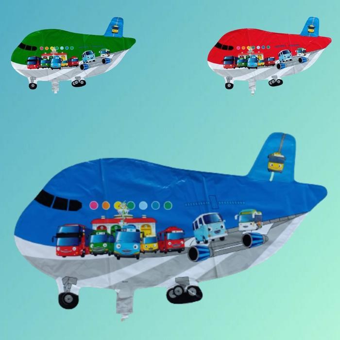 Pesawat Tayo (Balon gas/ balon terbang/ Balon karakter)