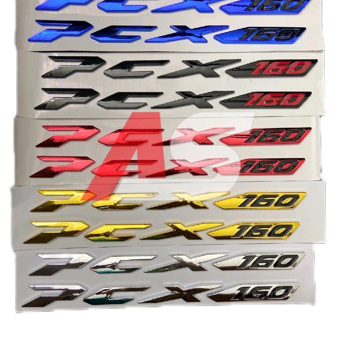 "New" Emblem honda pcx 160 sepasang / Logo pcx 160 Aksesoris Motor