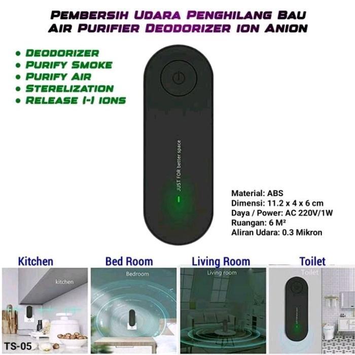 Deodorizing Alat Pembersih Udara/Anti Bau Ruangan Mini Air Purifier
