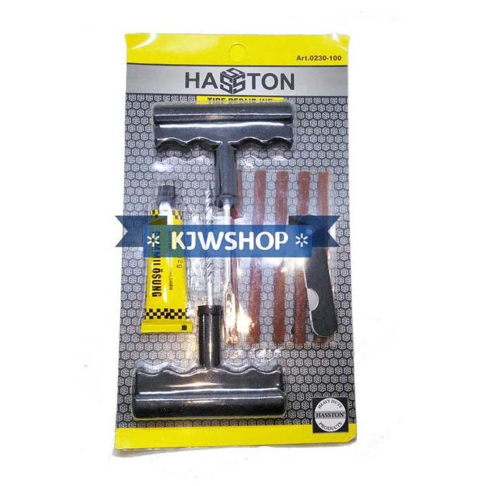 Alat Tambal Ban Tubles Set 8 pcs Hasston Tambal Ban Cubles Alat Tambal Tubless Tire Repair Set Karet