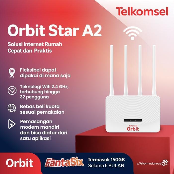 ADVAN TELKOMSEL ORBIT STAR A1 MODEM 4G LTE ROUTER WIFI UNLOCK - RESMI