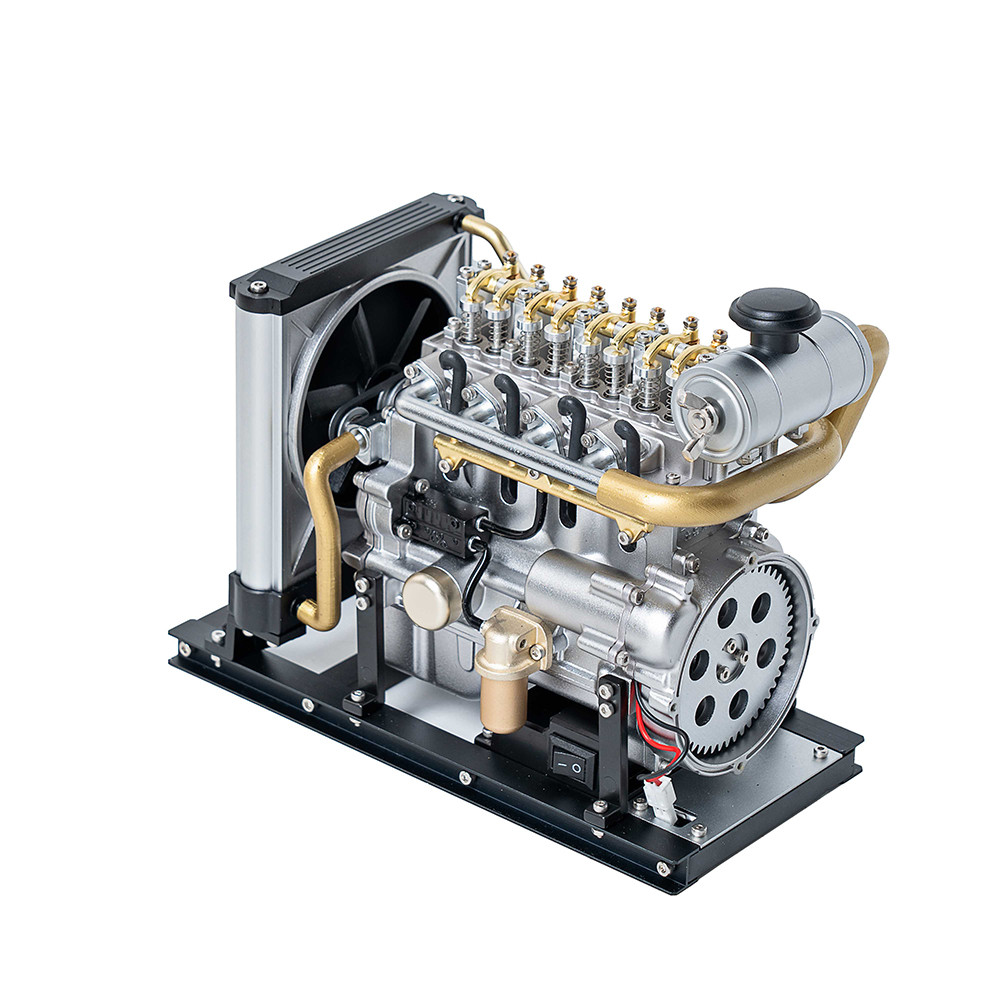 TECHING MINI DIESEL ENGINE Electric Assembling Model KIT Desktop Decorative Ornaments Adults