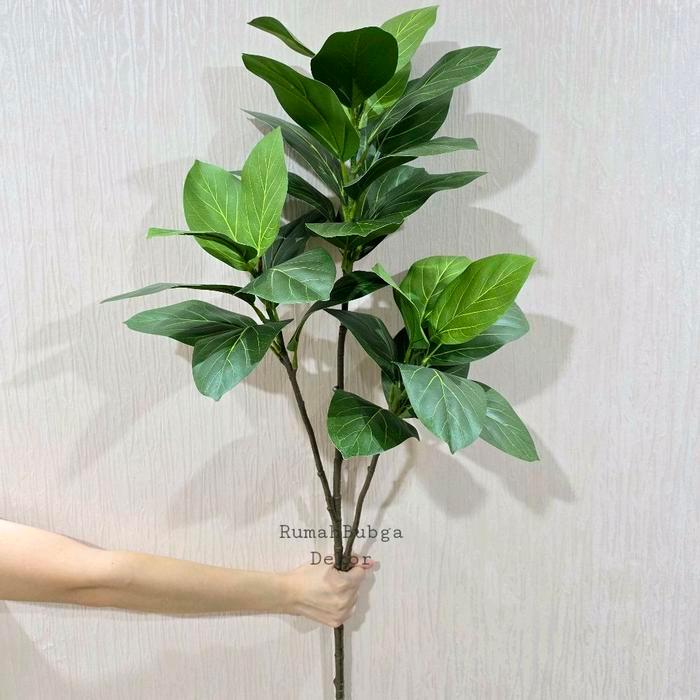 Pohon Fiddle Karet Kebo Premium Artificial Cabang 3 / Fiddle Leaf Tree Artificial