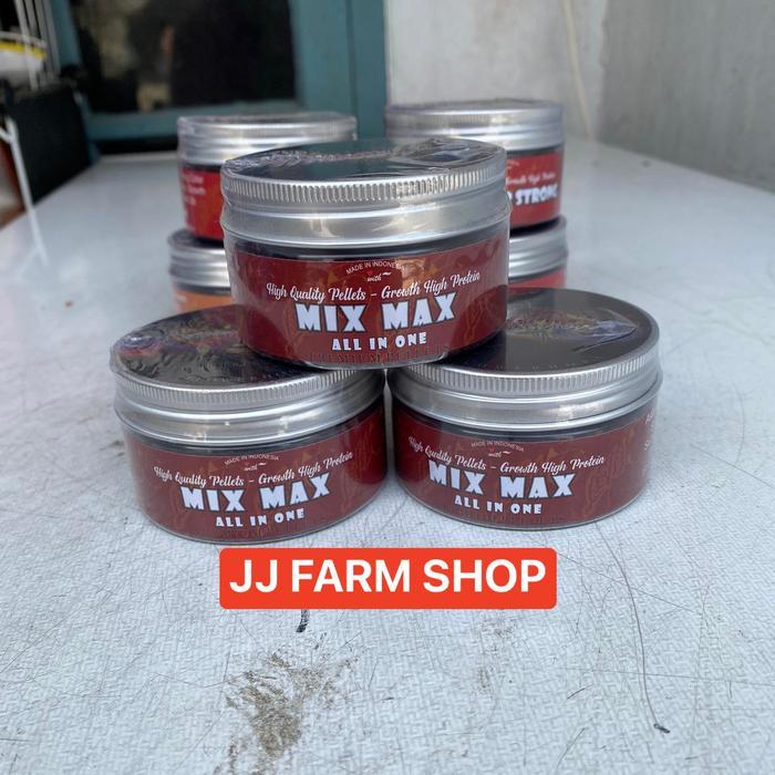 PELET IKAN LOUHAN LEVEL3 MIX MAX 50GRAM PELET LOUHAN WARNA JENONG