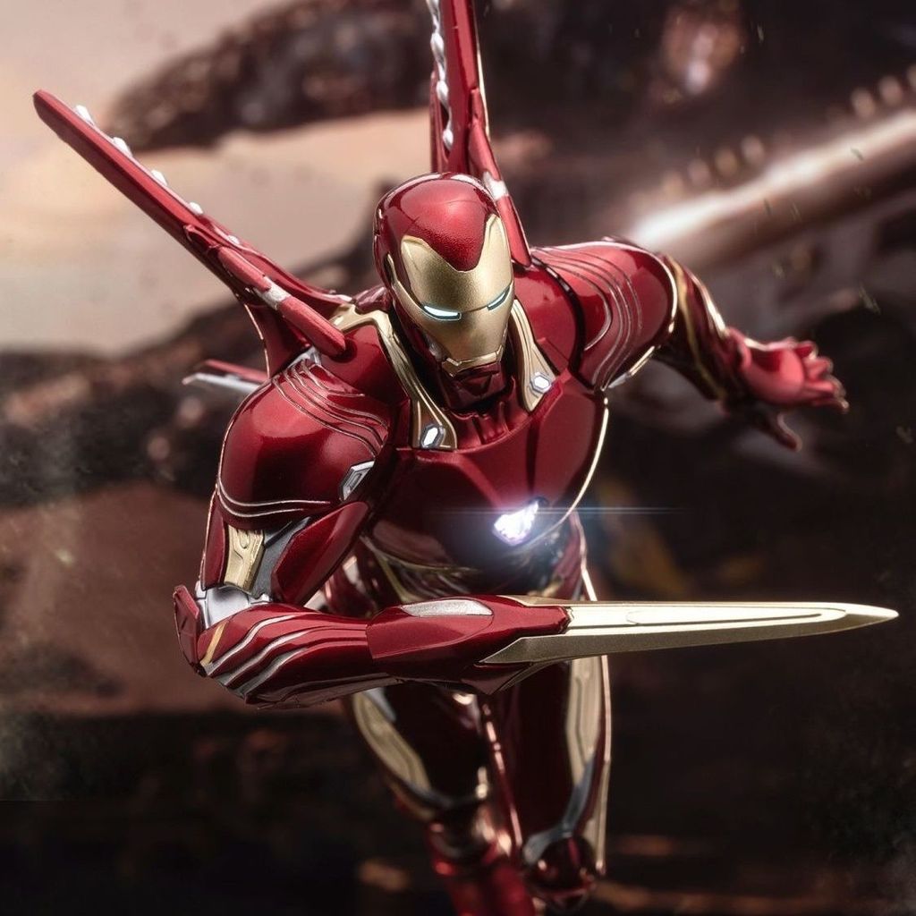 In Stock Iron Man Figure Mk85 Mk50 Assembly Model Kit Iron Man Movable Action Figures Gk Statue Doll