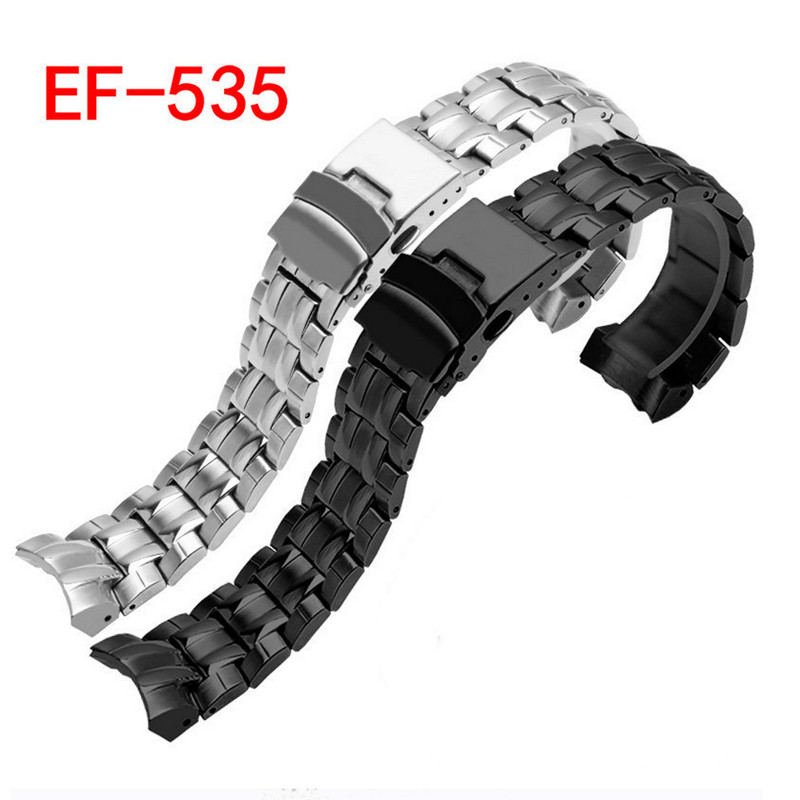 Watchband Wrist Strap for EF-521 533 534 535 539 544 546 554 563 Watch Bands Stainless Steel