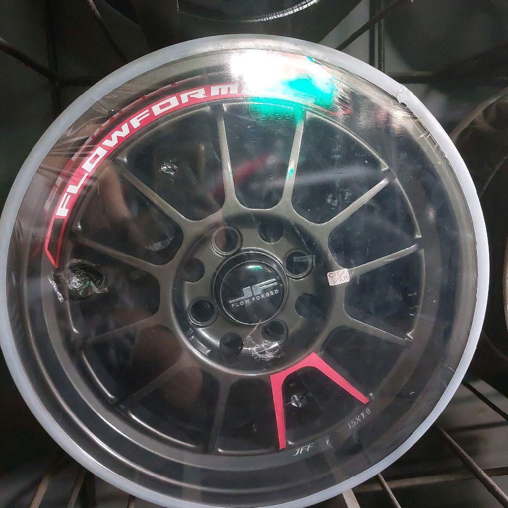 Velg Mobil Racing JF Luxury Flow Forming Forged C15 Ring 15 Warna EJ Titan Milling ET 42