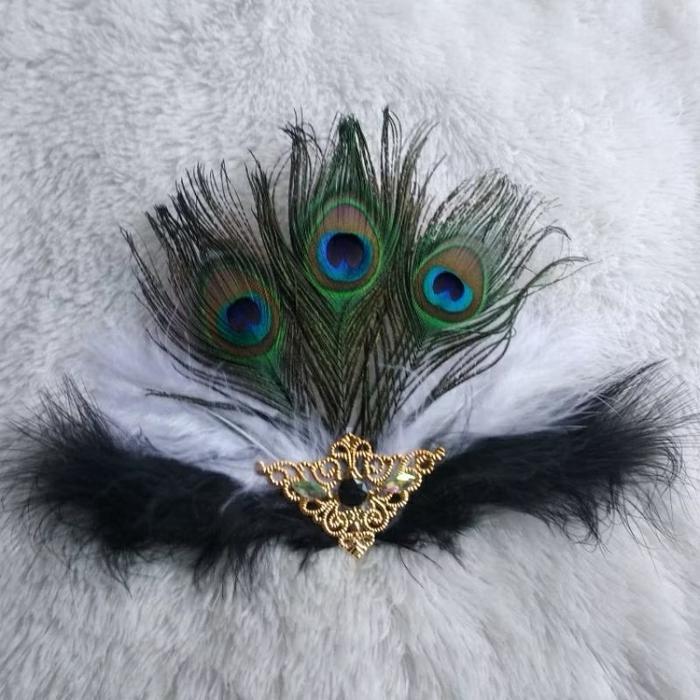 bros bulu merak/bros emblem/bros topi mayoret