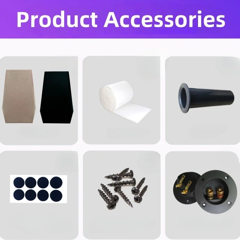 6.5-inch Woofer 4-inch Tweeter Empty Box,MDF Speaker Housing,DIY Maze Speaker Box,1Piece Sound