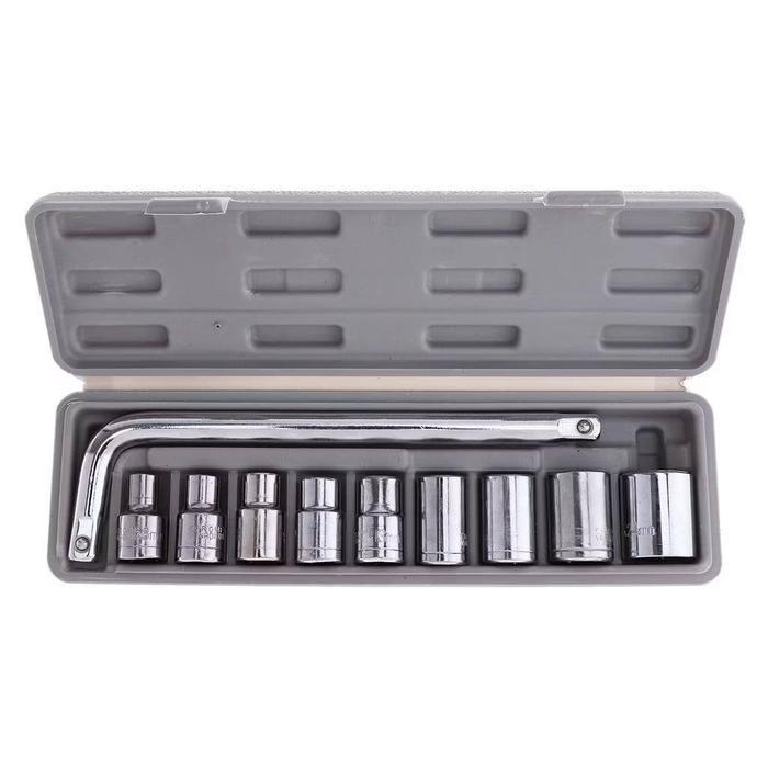 KUNCI SOCKET WRENCH-Kunci Socket 10 pcs dan 27 Pcs Mata Kunci Socket Set 10 Pcs