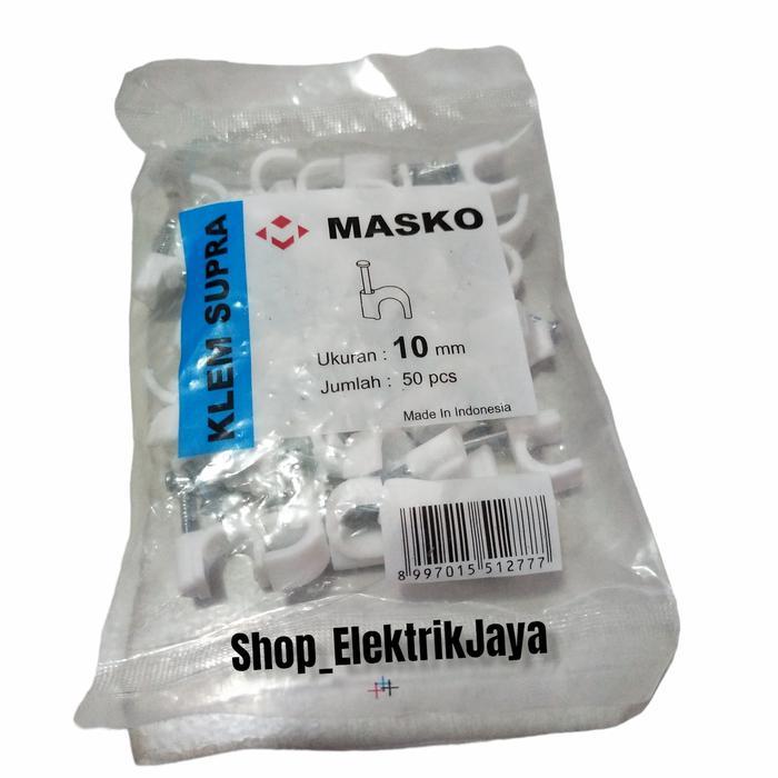 Klem Kabel 10mm + Paku Beton MASKO
