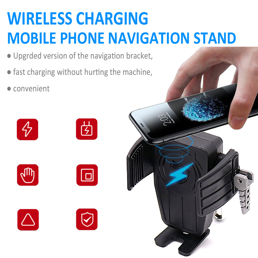 GOLD WING MOTORCYCLE GPS PHONE HOLDER WIRELESS CHARGING NAVIGATION BRACKET FOR HONDA GOLDWING GL