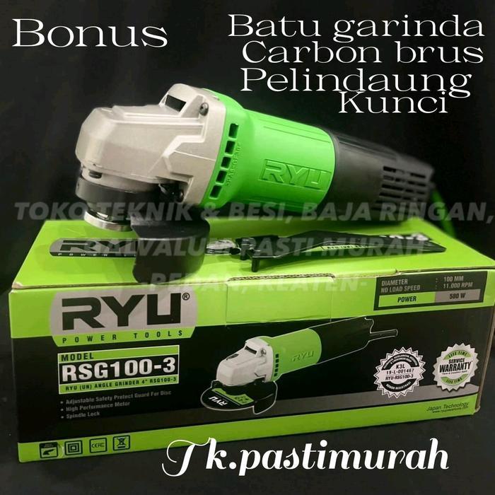 Mesin Gerinda Rsg 100-3 Grenda Tangan Gerinda Ryu Tekiro Rsg100-3 100 3 4 Rsg 100-4