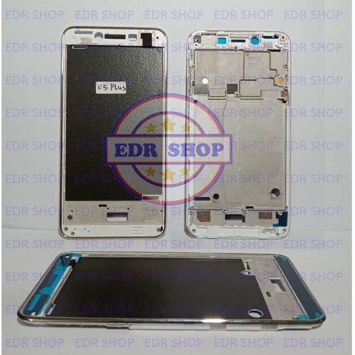 FRAME TATAKAN LCD LENOVO K5 PLUS A6020 A6020A46 BAZEL TULANG MESIN PU