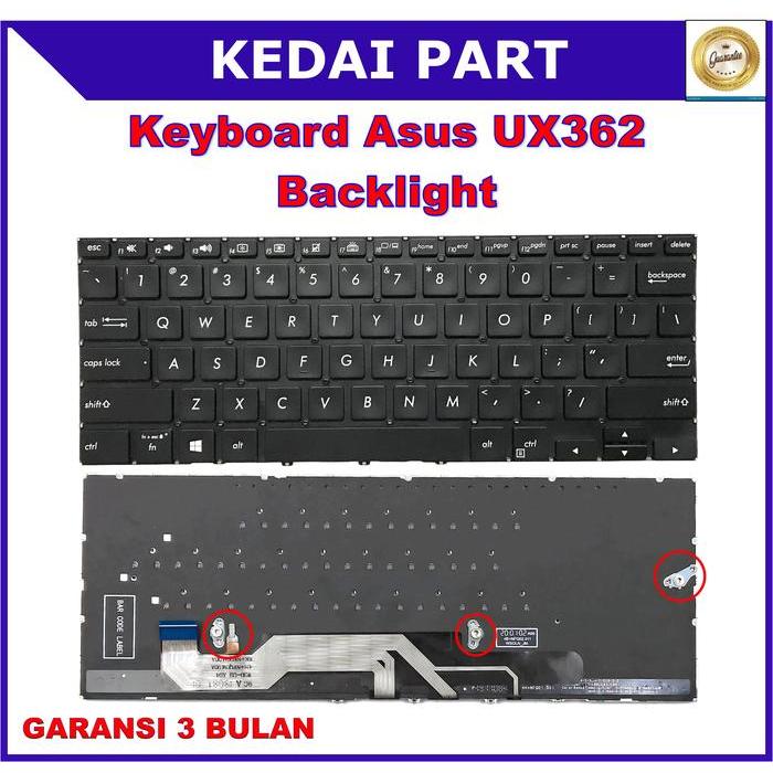 Keyboard Asus Zenbook Flip 13 UX362 UX362f UX362fa Backlight