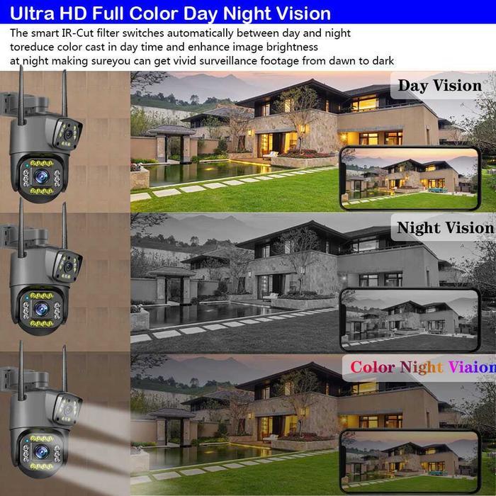 KAMERA CCTV LEWAT HP TANPA KABEL UNTUK KHUSUS KEBUN WIFI SOLAR PANEL OUTDOOR CAMERA V380 PRO HD