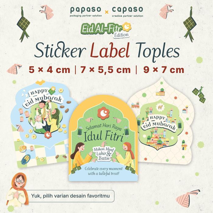 Sticker Toples Lebaran Idul Fitri / Sticker Kue Lebaran Idul Fitri