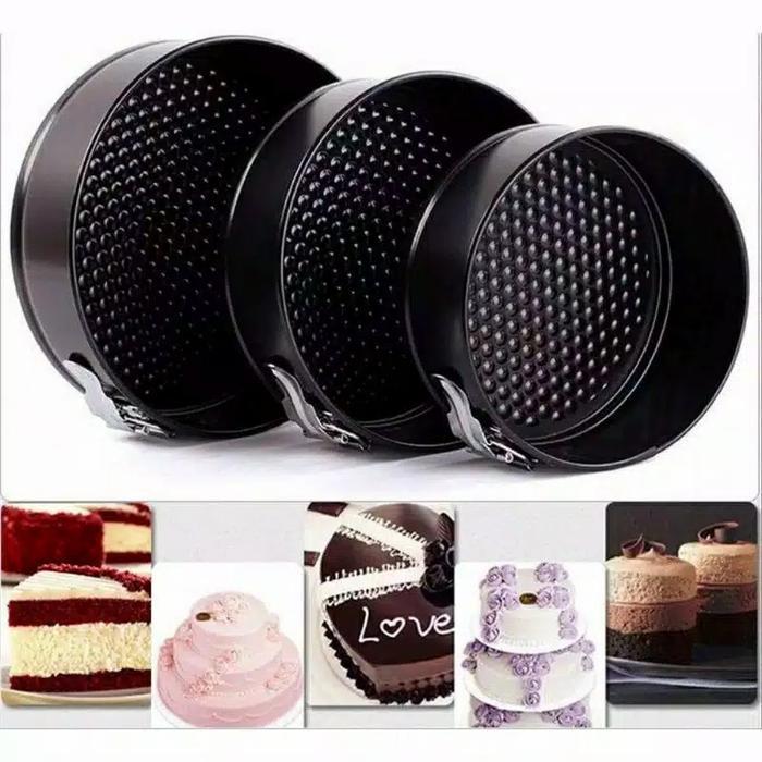 Loyang Bongkar Pasang Teflon / Loyang Springform Kue Bolu