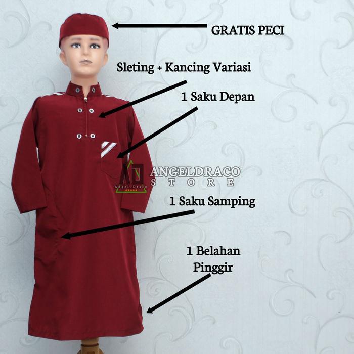 JUBAH KOKO ANAK LAKI LAKI BAJU KOKO GAMIS ANAK LAKI LAKI 0-15 TAHUN