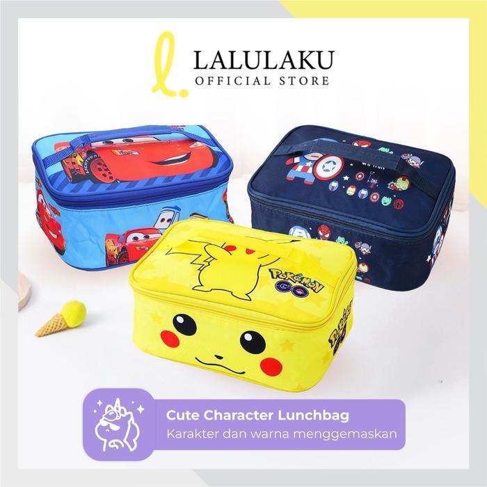 "New" Tempat Bekal Karakter Lunch Bag Handel Tas Bekal Anak TK SD PAUD Anak Laki-laki Perempuan