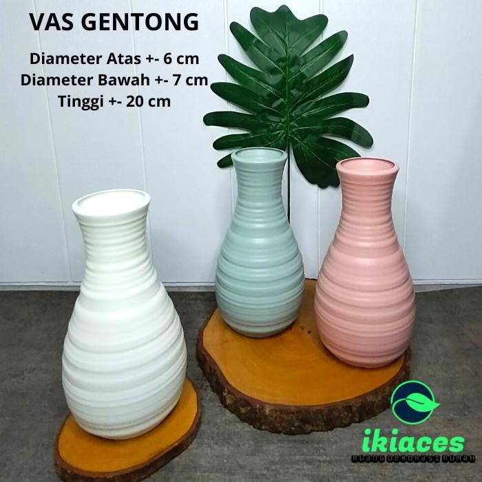 "New" VAS BUNGA PLASTIK MINIMALIS POT BUNGA ELEGAN MOTIF UNIK DEKORASI RUMAH