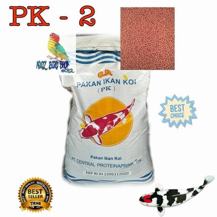 Pakan/Pelet Ikan Koi Pk-2 Uk. 2 Mm Kualitas Bagus 1 Kg