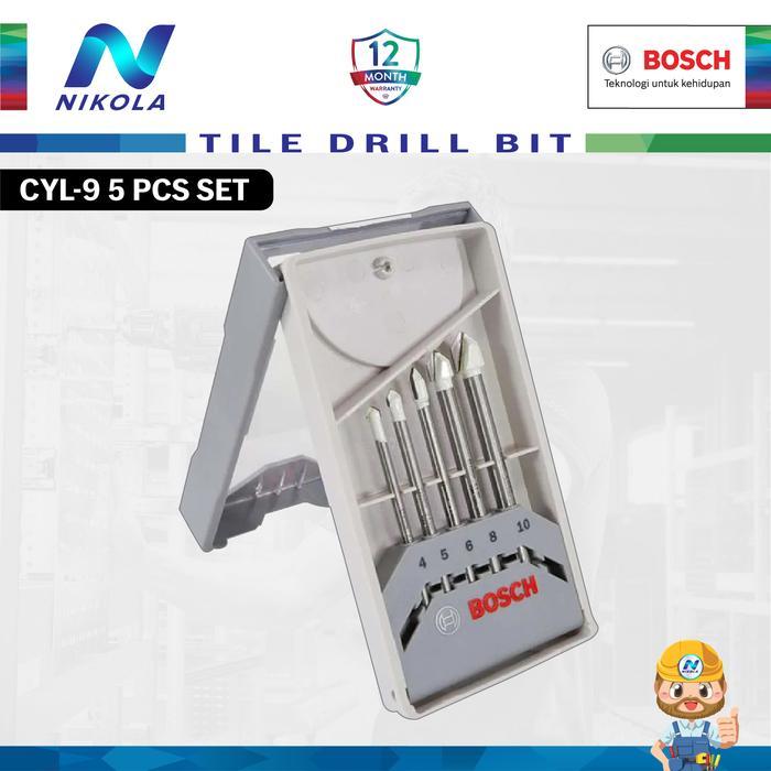 CYL 9 Bosch Mata Bor Keramik / Mata Bor Tombak Set 5 Pcs - 169