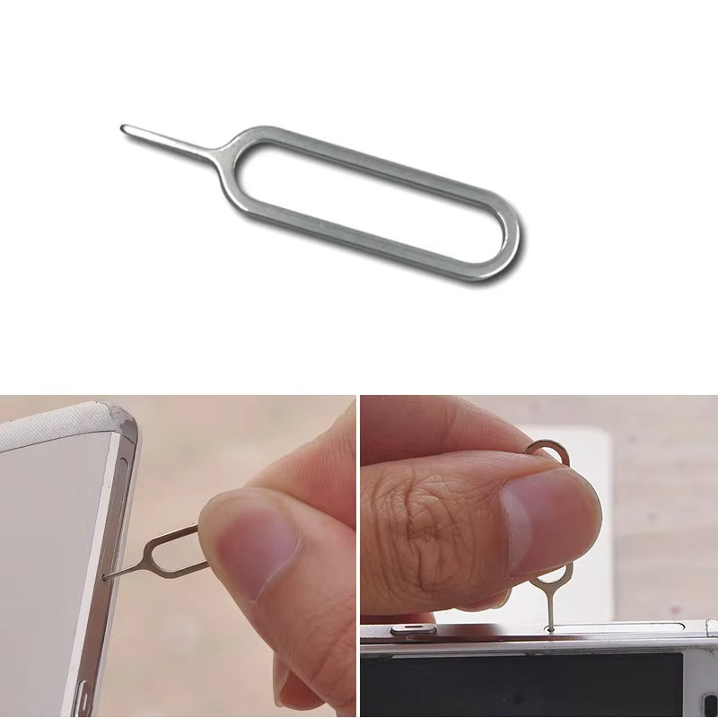 200K Mobile Phone SIM Ejector Tool Eject Sim Card Tray Open Pin Needle Key Tool For Apple iPhone