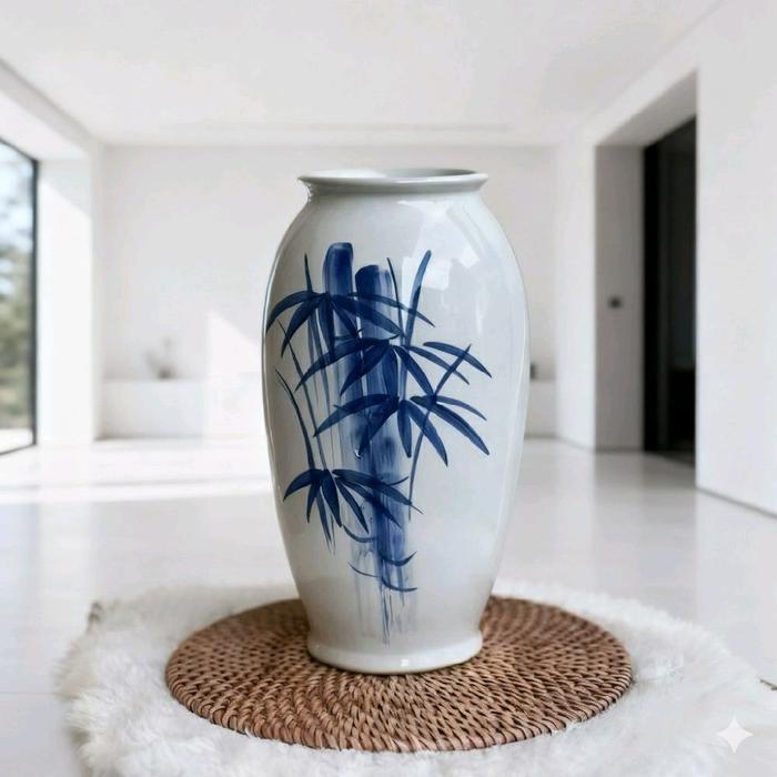 VAS BUNGA KERAMIK MINIMALIS