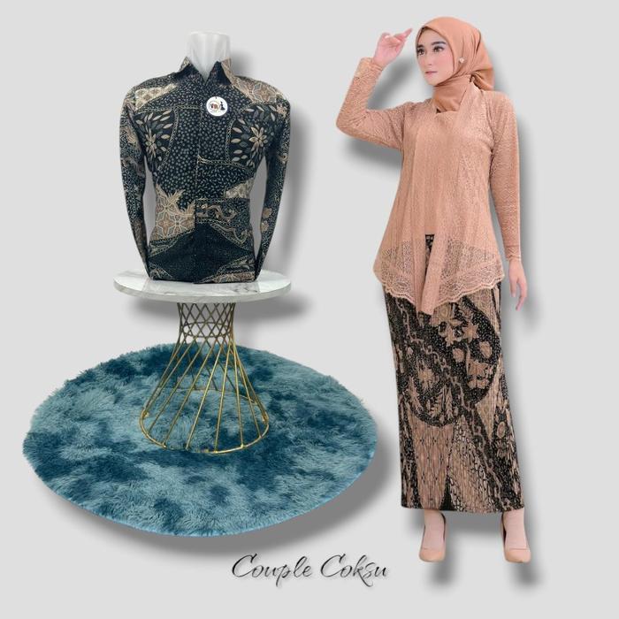 s7 Setelan Couple Kebaya Kutu Baru Batik Couple Kebaya Wisuda Kebaya Modern Baju Kondangan Keluarga