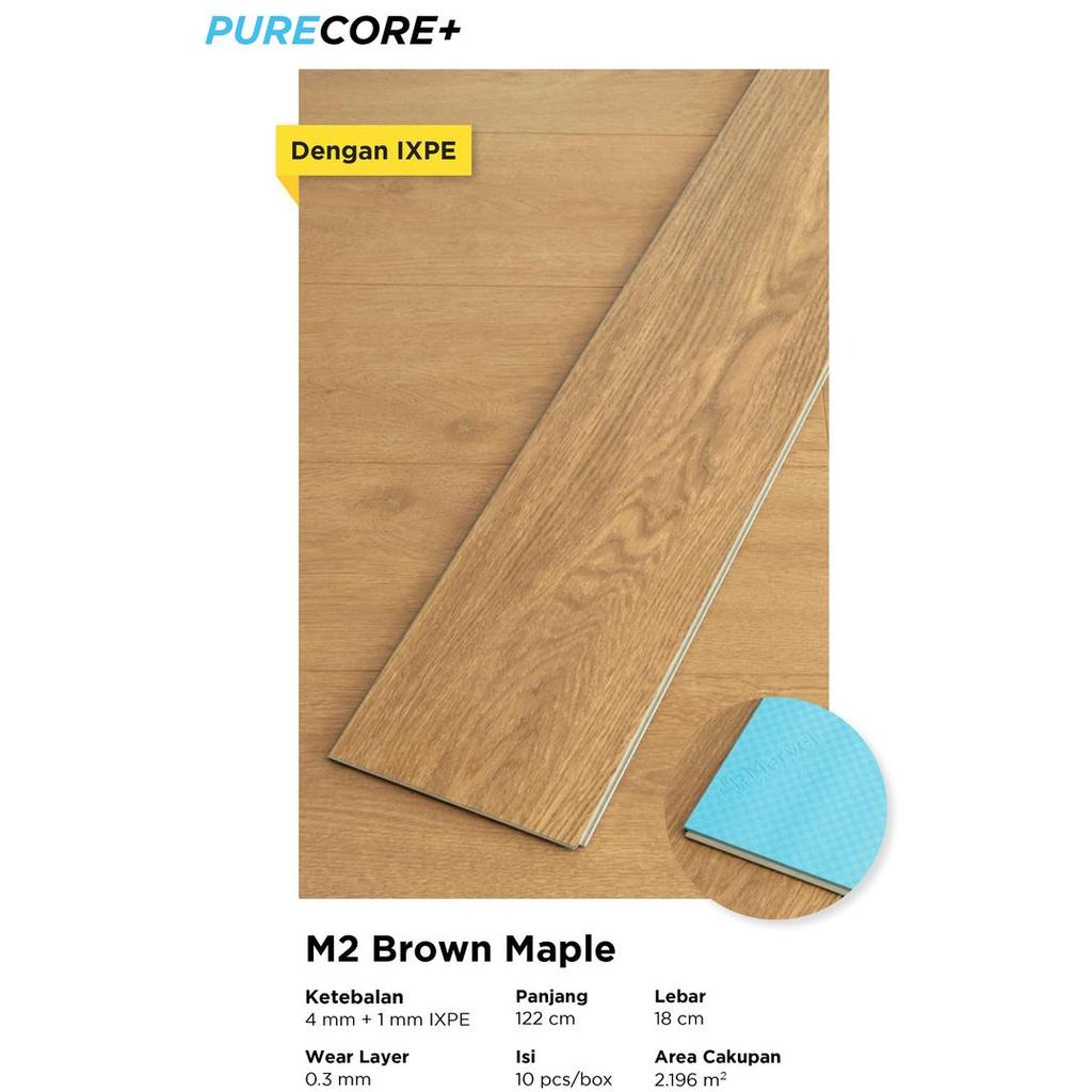 SPC Marvel M2 5mm Parquet Vinyl SPC - Brown Maple 2.196 M2