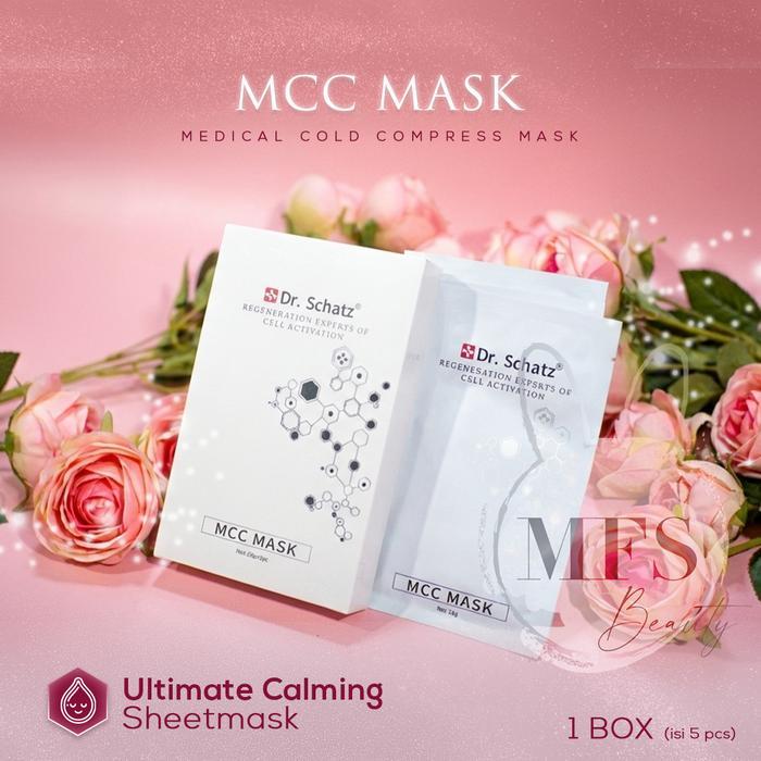 Dr. Schatz - Mcc Sheet Mask - Masker Wajah Ori / Kulit Kemerahan / Kulit Meradang / Sehabis Laser -