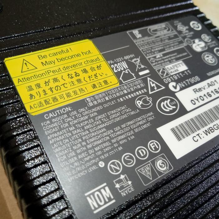 adaptor charger ASUS ROG G20 G20AJ desktop gaming mini PC 230watt