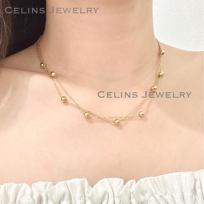 Kalung Wanita Premium Jedar 2Layer