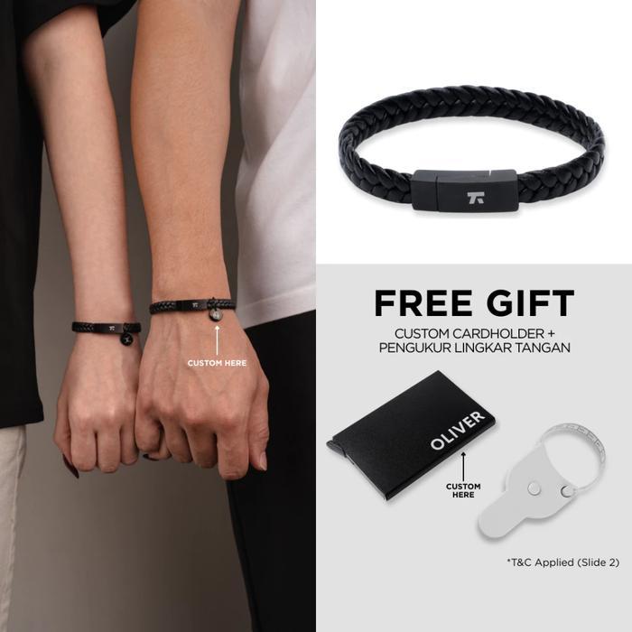 Kuze Original Gelang Kulit Asli Simple Minimalis - Oxford Bracelet