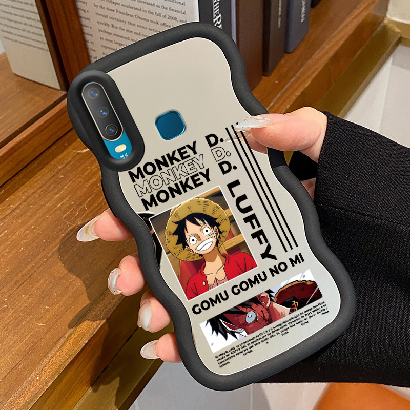 Casing Hp Untuk VIVO Y12 Y12i Y15 Y17 Y3 Y3s 2020 Case Anime Luffy Kekinian Cermin Cesing silikon Ka