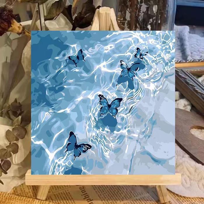 With Frame / Paint by Number / DIY Canvas Acrylic Paint / Painting kit / Deco Colouring art