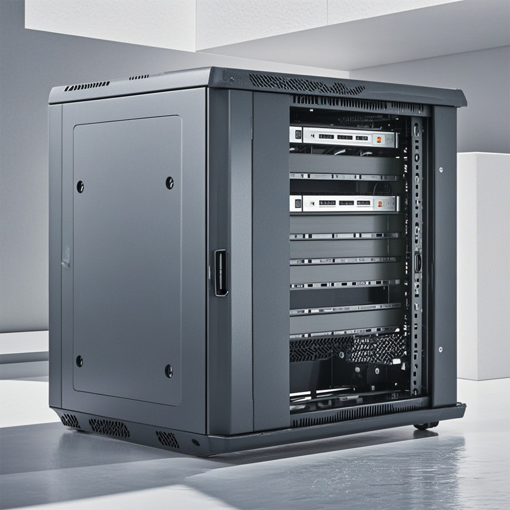 OEM Outdoor Network Cabinet with 12U Capacity Glass Front Door with 4U-15U Server Rack for CCTV and