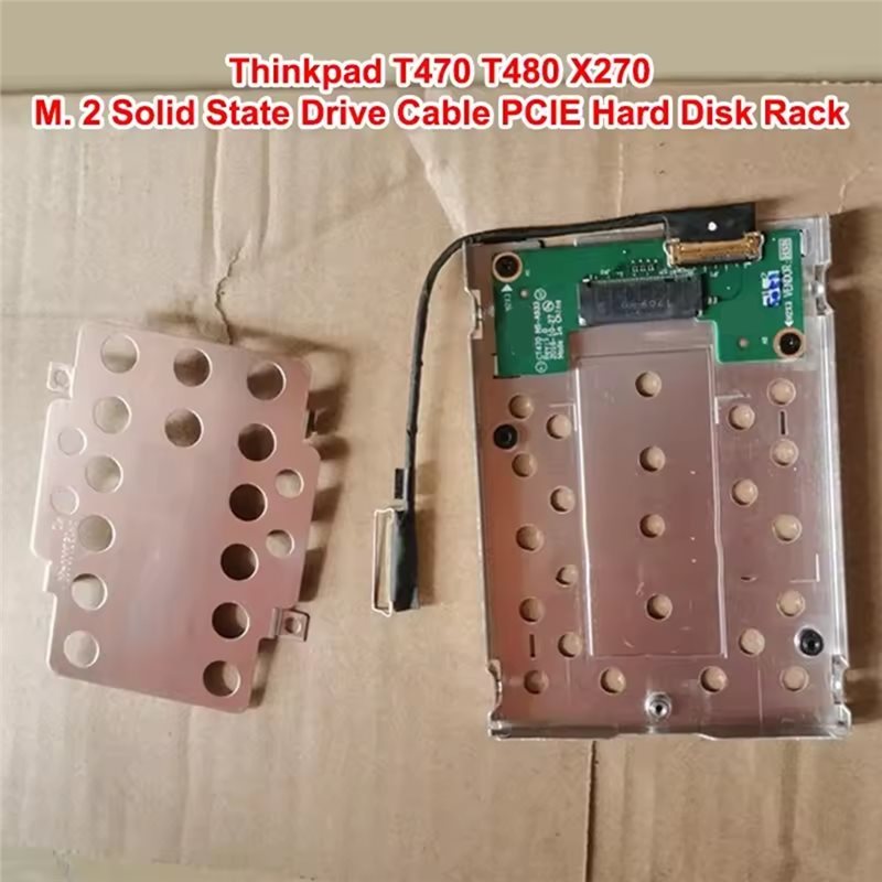 For Thinkpad T470 T480 NVME M. 2 Pcie SSD To 2.5 Hard Drive Caddy Tray With SATA HDD Cable