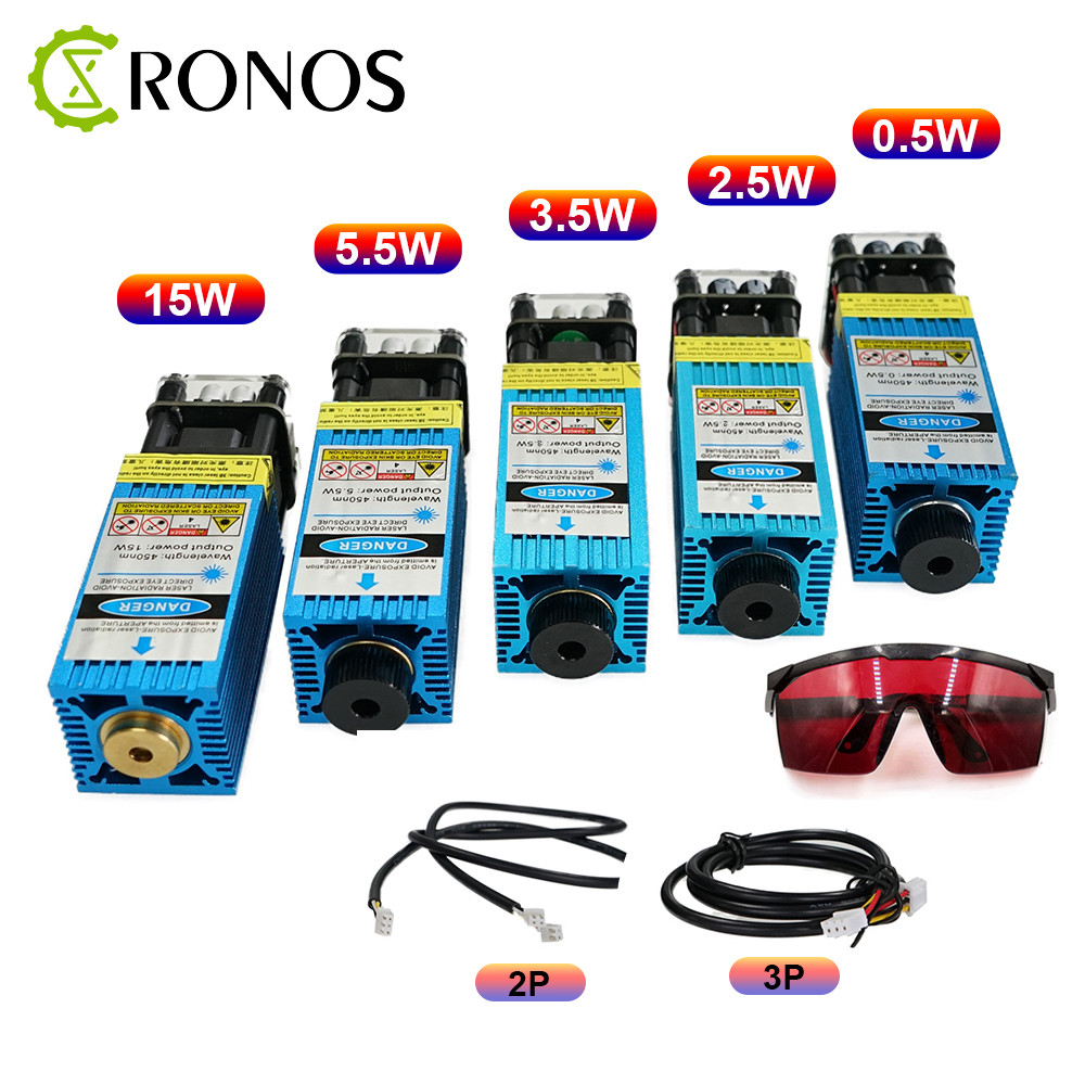 laser module 2.5W/3.5W.5.5W 450nm 33mm Adjust Focus Blue Laser Engraving And Cutting TTL/PWM Control