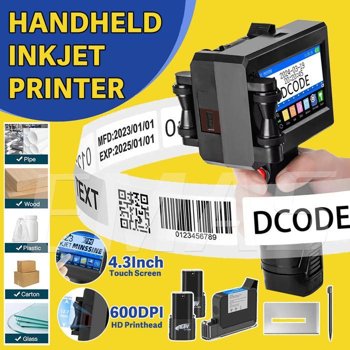 Terbaru Best Quality 100% Original Mesin Printer Handheld Inkjet Pencetak Printer Inkjet Genggam
