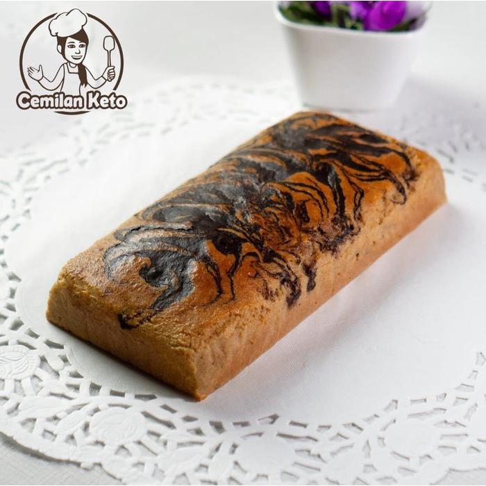 NEW CEMILAN KETO MARBLE CAKE No sugar / No gluten / Low carb / Flour less / Bebas gula / Bebas