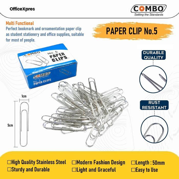 Penjepit Kertas / Paper Clip Besar / Klip Besar / Trigonal Paper No 5