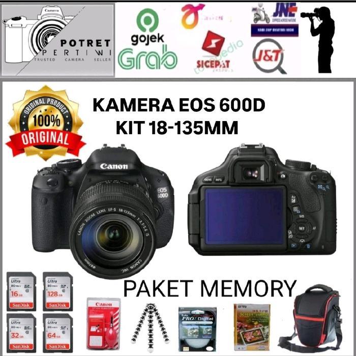 CANON EOS 600D KIT 18-135MM / KAMERA DSLR CANON EOS 600D KIT 18-135MM - BODY ONLY