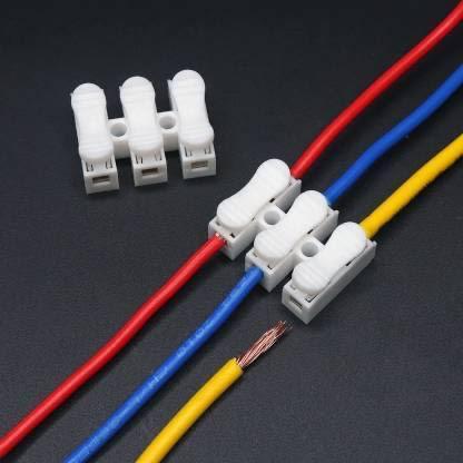 * quick cable wire connector 2 pin / 3 pin terminal sambungan klip jepit