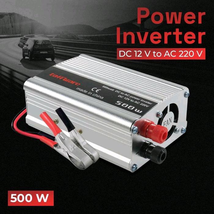 Power Inverter 500W 12V ke 220V - Konverter Listrik Mobil ke AC Inverter Mobil 500W DC 12V ke AC