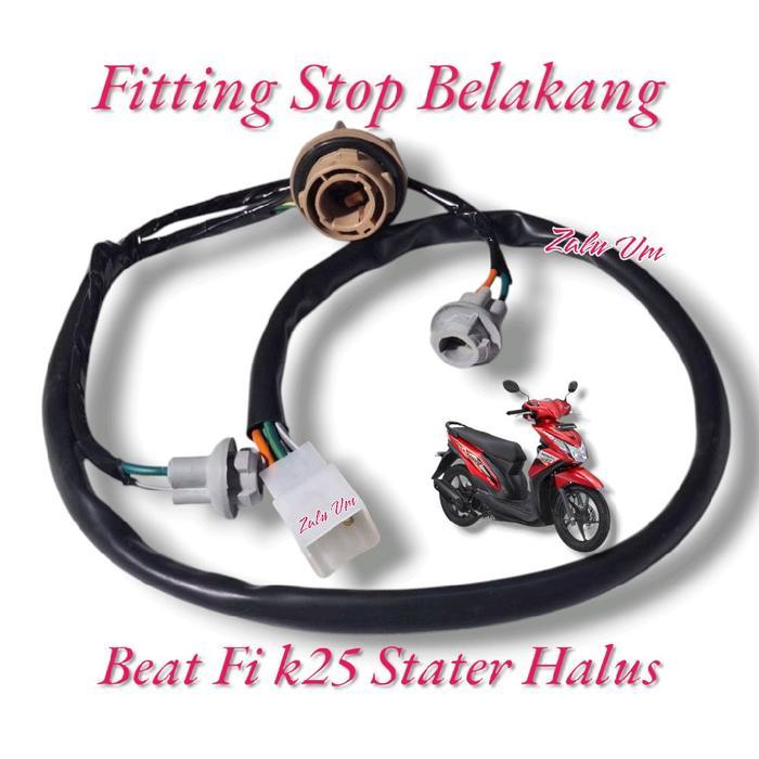 Piting Lampu Belakang Honda Beat Fi Esp K25 Stater Halus Pin 9 Kabel Fiting Lampu Belakang Beat Fi