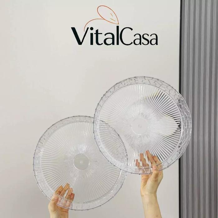 Produk Terbaru---Tempat Buah Tempat Roti Aesthetic Nampan Dengan Tutup / Nampan Aesthetic/Piring