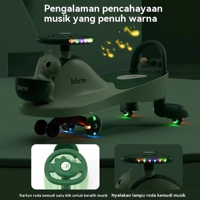 SIAPKIRIM Mobil Dorong Anak Mainan Mobil Dorong Ride Ada Musik Dan Lampu Duduk Mobil Mobilan Anak